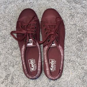 Maroon Keds size 8.5